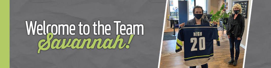 Welcome to the team Savannah