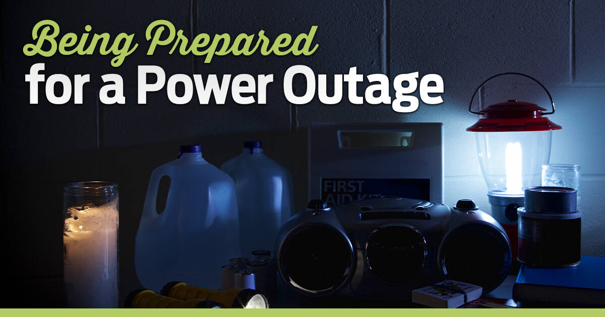 Being Prepared for a Power Outage